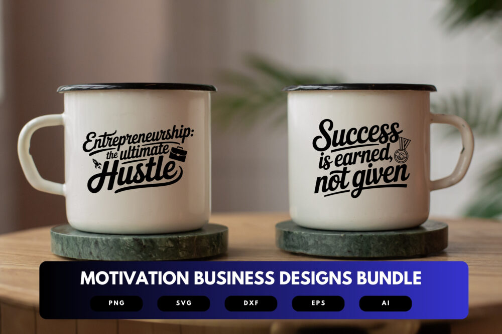Motivational Business SVG Bundle | Entrepreneur Quotes, Hustle Mindset Clipart , Success Cut Files for Cricut & Sublimation - Image 7