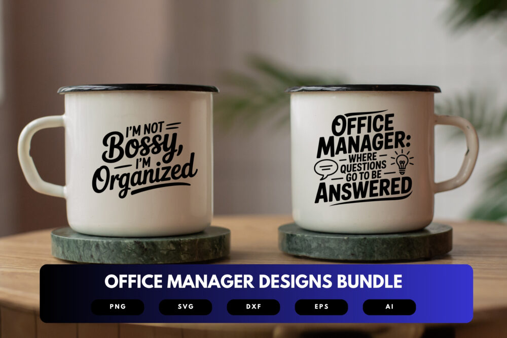 Office Manager SVG Bundle | Administrative Professional Clipart, Office Quotes , Manager Life Cut Files for Cricut & Sublimation - Image 7