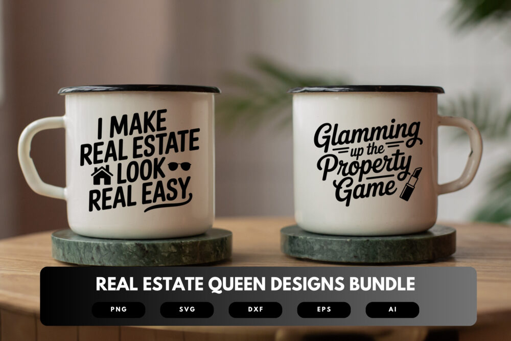 Real Estate Queen SVG Bundle | Luxury Realtor Clipart, Boss Lady Quotes , Realtor Life Cut Files for Cricut & Sublimation - Image 7