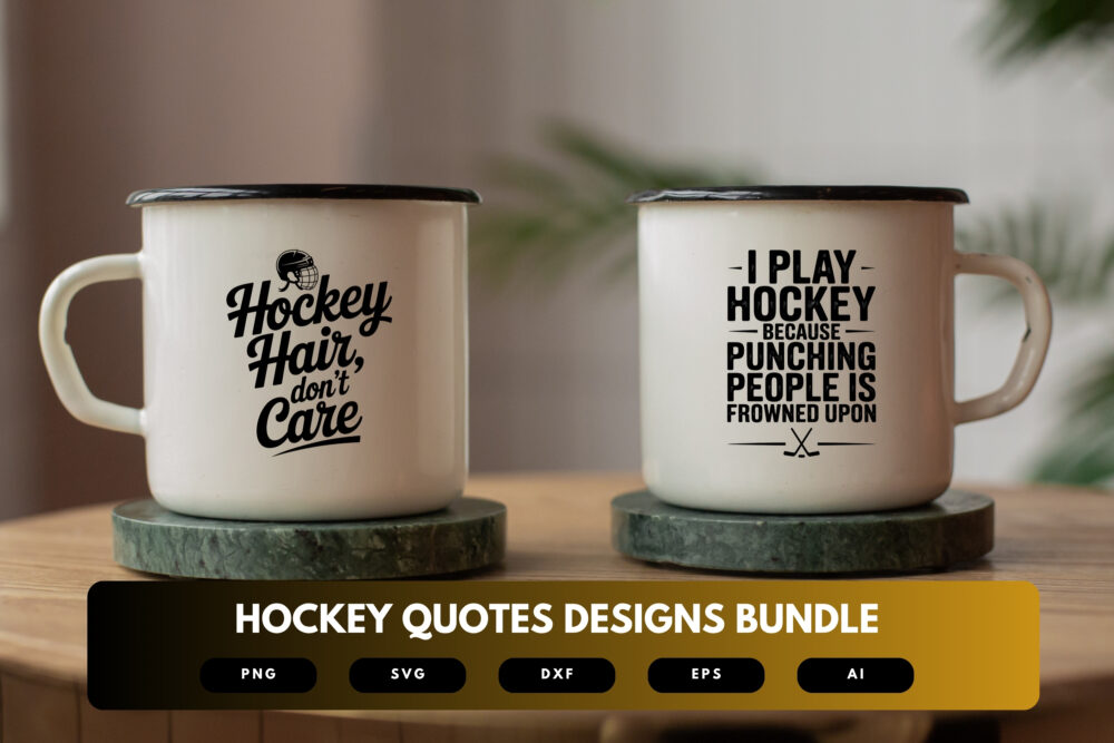 Hockey SVG Bundle | Motivational, Funny Hockey Quotes Cut Files for Cricut, Sublimation & DIY Crafts - Image 6