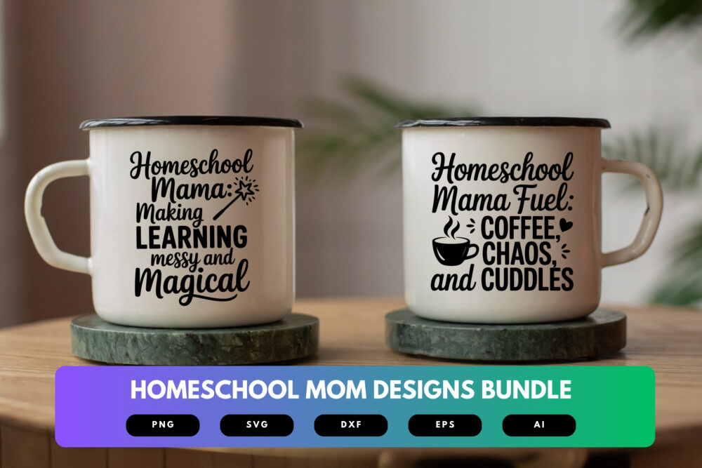 Homeschool Mom SVG Bundle | Funny Homeschooling Quotes , Cut Files for Cricut, Sublimation & DIY Crafts - Image 7