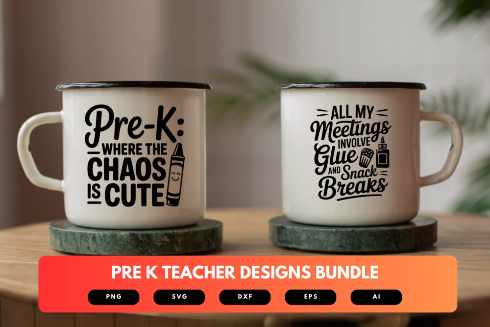 Pre K Teacher SVG Bundle | Cute School Quotes , Early Education Cut Files for Cricut, Sublimation & DIY Crafts - Image 7