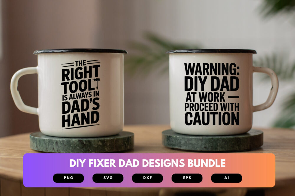 DIY Fixer Dad SVG Bundle | Handyman Clipart, Tool Silhouette Cut Files for Cricut & Sublimation - Image 7
