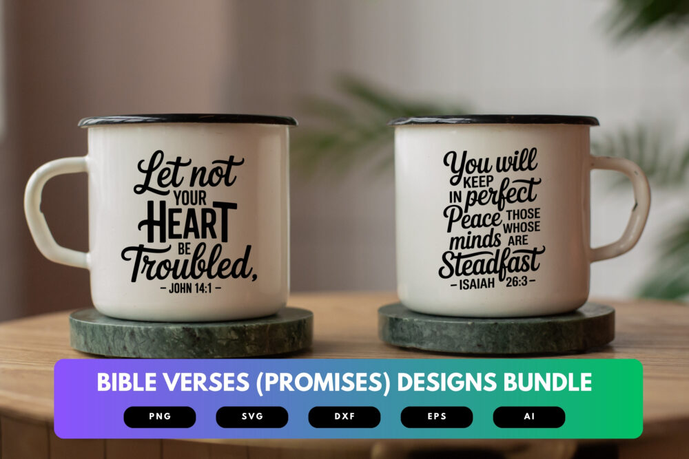 Bible Promises SVG Bundle | Scripture Cut Files, Faith-Based Encouragement Designs for Cricut & Sublimation - Image 7