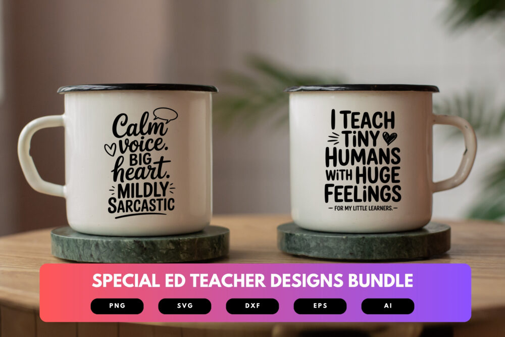 Special Ed Teacher SVG Bundle | Heartfelt , Funny Special Education Quotes for Cricut, Sublimation & T-Shirts - Image 7