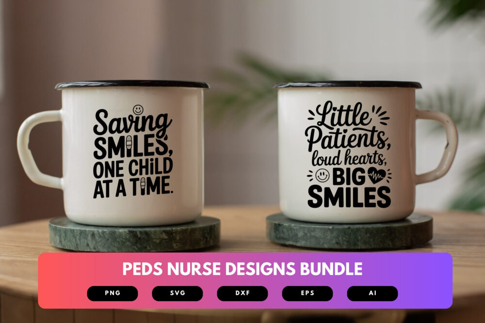 Pediatric Nurse SVG Bundle | Peds Nurse Clipart, Medical Cut Files for Cricut & Sublimation - Image 6