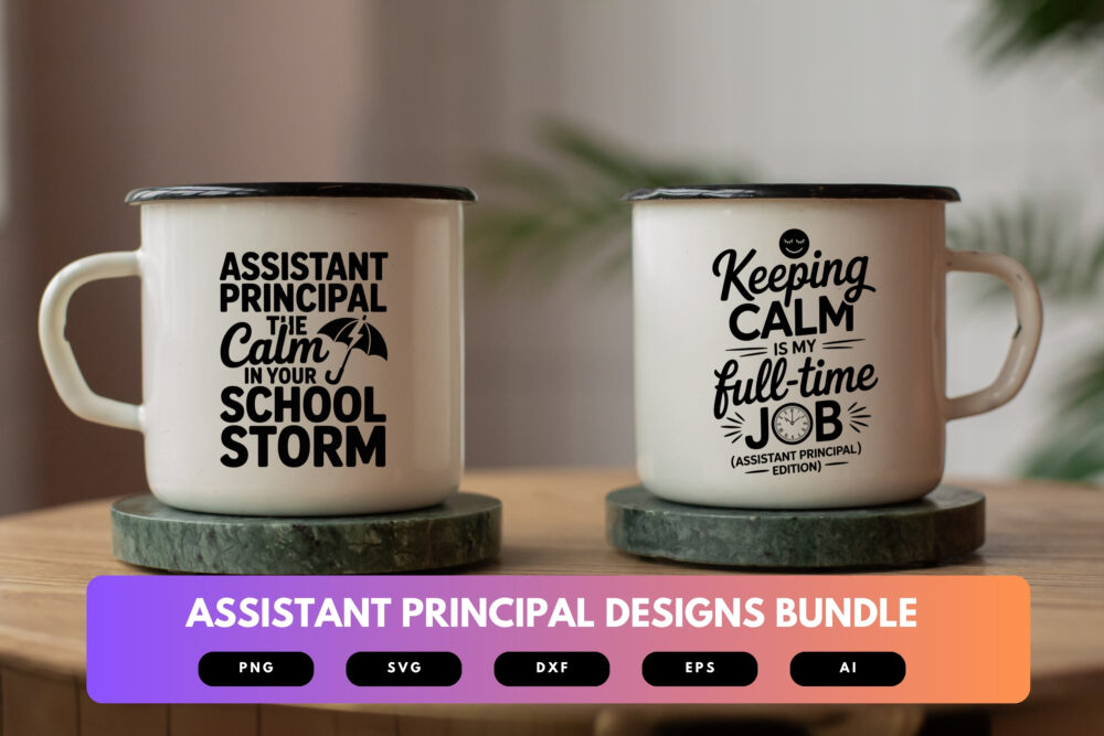 Assistant Principal SVG Bundle | School Staff Quotes, Education Clipart , Cut Files for Cricut & Sublimation - Image 7