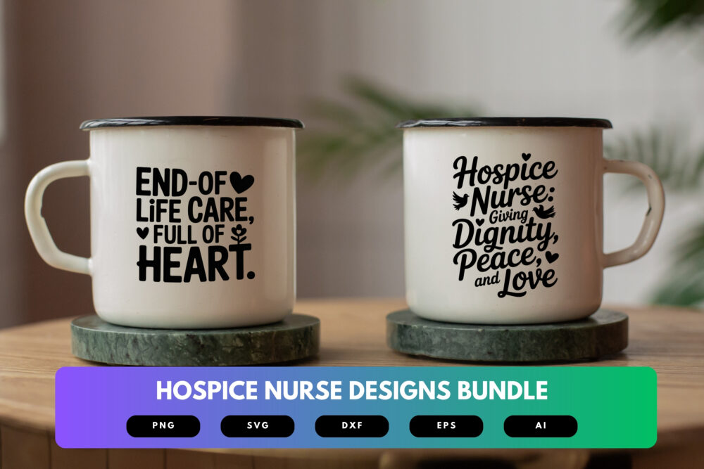 Hospice Nurse SVG Bundle | Nurse Life Quotes, Medical Clipart , Cut Files for Cricut & Sublimation - Image 7