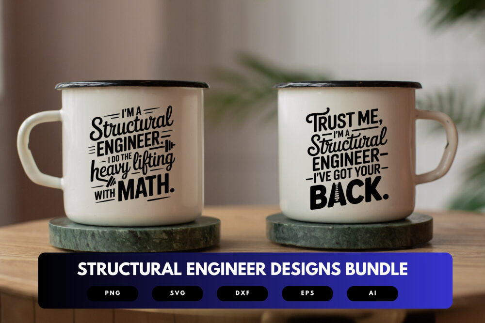 Structural Engineer SVG Bundle | Engineering Clipart, Structural Design Quote Cut Files for Cricut & Sublimation - Image 7