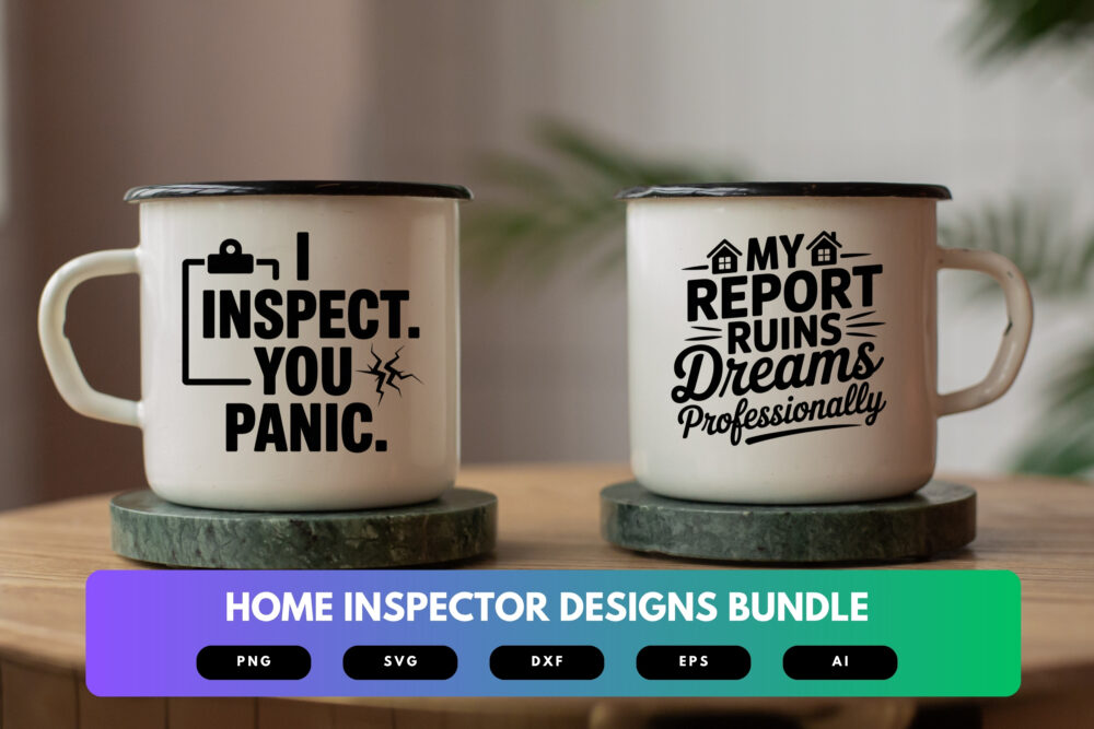 Home Inspector SVG Bundle | Real Estate Clipart, House Inspection Silhouette Cut Files for Cricut & Sublimation - Image 7
