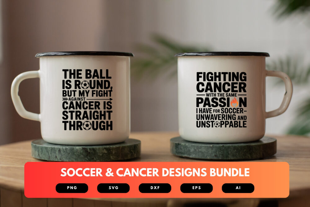 Soccer and Cancer Awareness SVG Bundle | Soccer Support Clipart, Cancer Awareness Cut Files for Cricut & Sublimation - Image 6