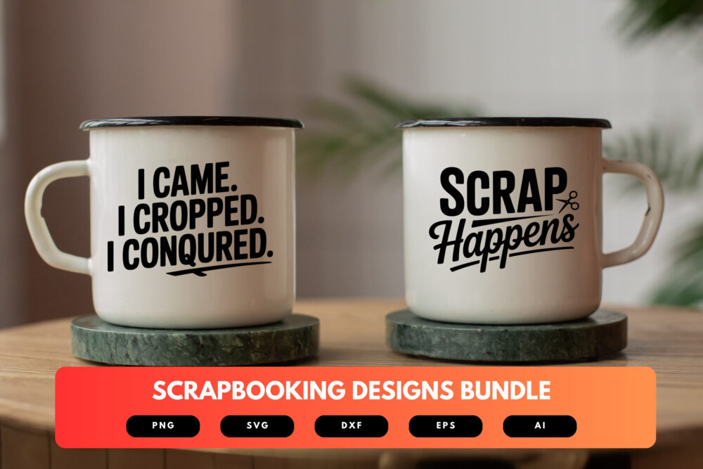 Scrapbooking SVG Bundle | Craft Paper Cut Files , Decorative Elements for Cricut & Silhouette - Image 7