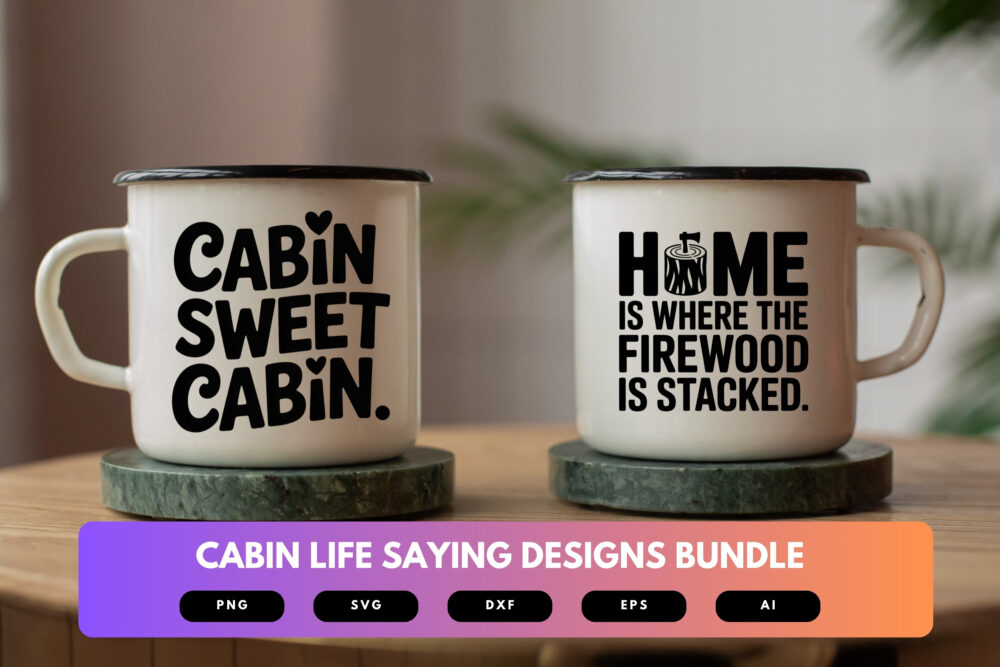 Cabin Life SVG Bundle | Rustic Quotes, Outdoor Living Cut Files for Cricut & Sublimation - Image 7
