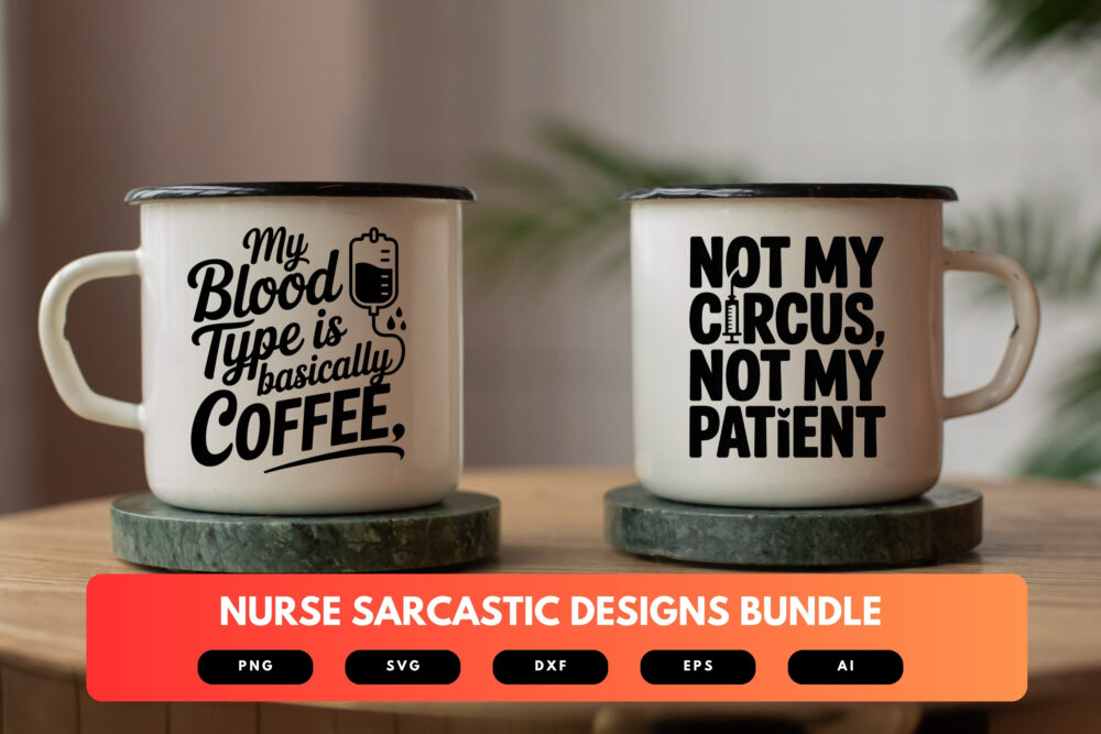 Nurse SVG Bundle | Sarcastic Nursing Quotes, Funny Nurse Cut Files for Cricut & Sublimation - Image 6