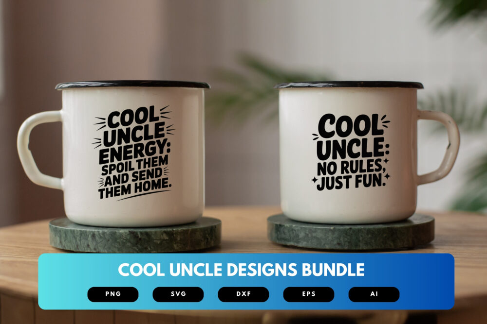 Uncle SVG Bundle | Funny Uncle Quotes & Funcle Life Cut Files for Cricut and Sublimation - Image 6
