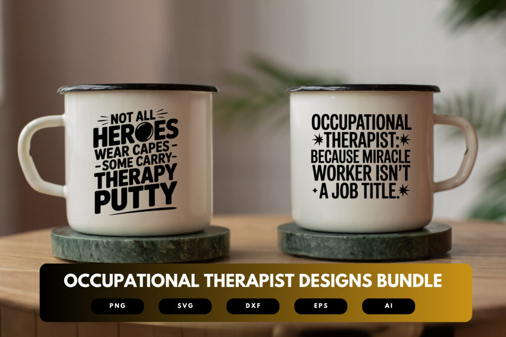 Occupational Therapist SVG Bundle | OT Quotes, Rehab Clinic Clipart and Therapy Cut Files for Cricut & Sublimation - Image 6