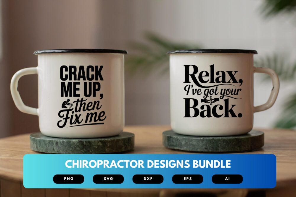 Chiropractor SVG Bundle | Spine Health Clipart, Chiropractic Silhouette Cut Files for Cricut & Sublimation - Image 6