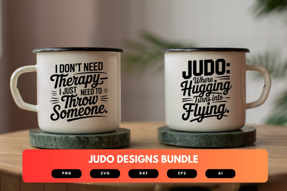 Judo SVG Bundle | Martial Arts Clipart, Fighter Silhouette Cut Files for Cricut & Sublimation - Image 6