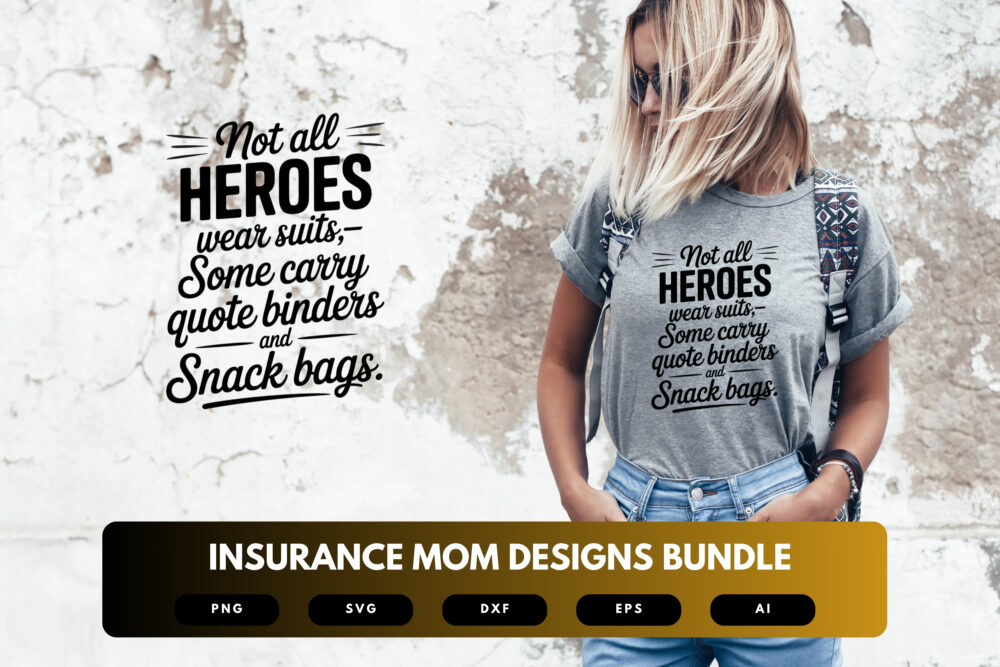 Insurance Mom SVG Bundle | Funny Insurance Agent Quotes, Mom Life Cut Files for Cricut & Sublimation - Image 5