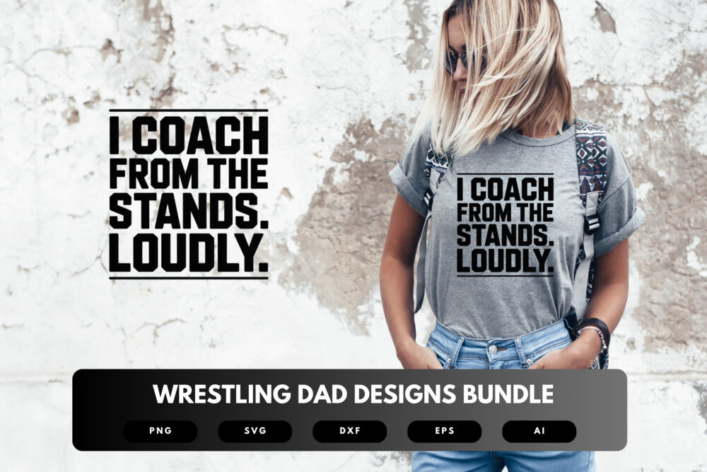 Wrestling Dad SVG Bundle | Sports Dad Clipart, Wrestler Silhouette Cut Files for Cricut & Sublimation - Image 5