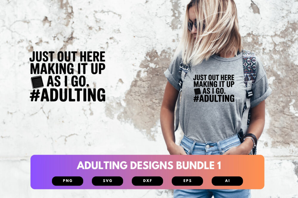 Adulting SVG Bundle | Funny Adult Life Quotes, Relatable Cut Files for Cricut, Sublimation & Stickers - Image 5