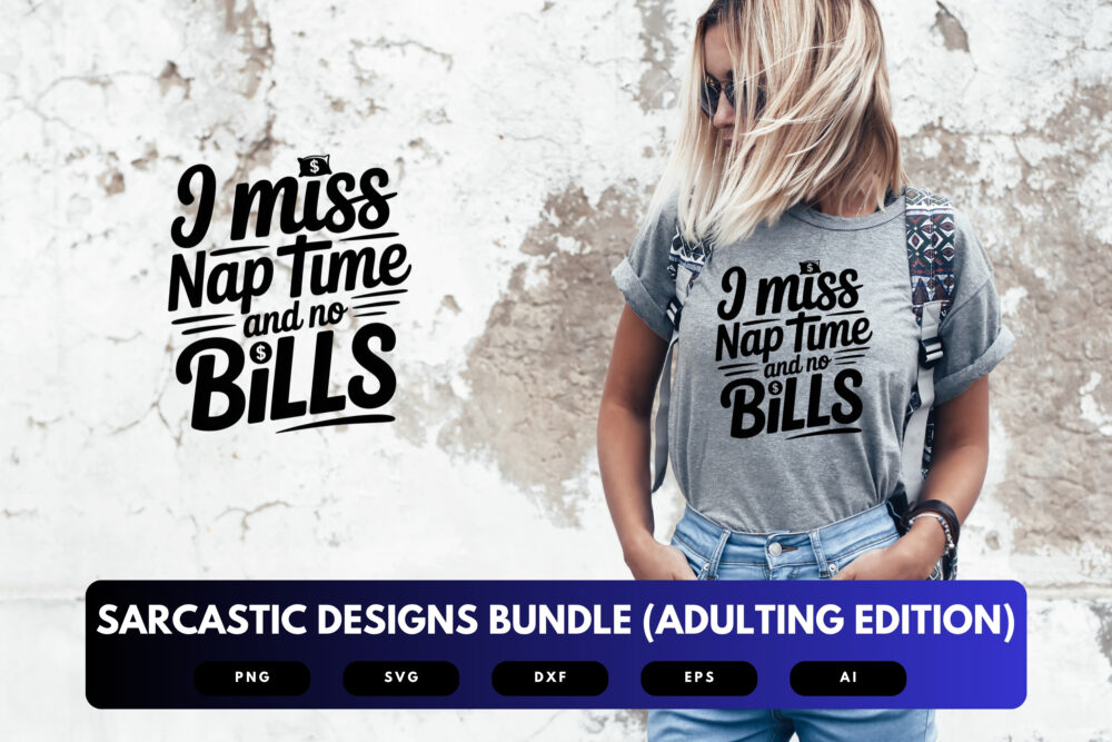 Sarcastic Adulting SVG Bundle | Funny Quotes and Designs for T-Shirts, Mugs and More, Humorous Cut Files for Cricut & Sublimation - Image 6