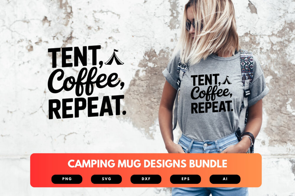 Camping Mug SVG Bundle | Outdoor Adventure Quotes Cut Files for Cricut, Silhouette & Sublimation - Image 6