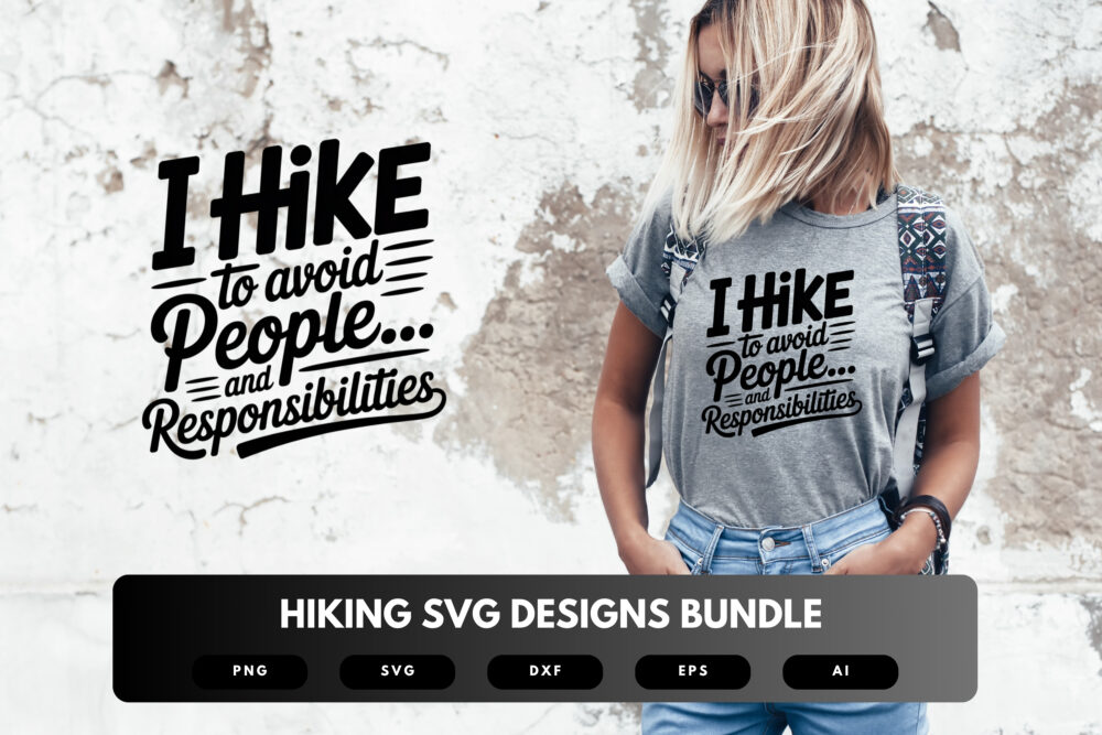Hiking SVG Bundle | Outdoor Adventure , Trail Life Cut Files for Cricut, Silhouette & Sublimation - Image 6