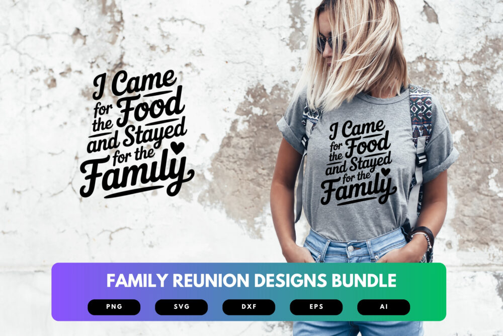 Family Reunion SVG Bundle | Funny Family Quotes, Reunion Clipart , Silhouette Cut Files for Cricut & Sublimation - Image 6