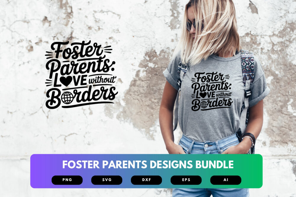 Foster Parent SVG Bundle | Heartfelt Foster Care Quotes, Parenting Clipart , Silhouette Cut Files for Cricut & Sublimation - Image 6