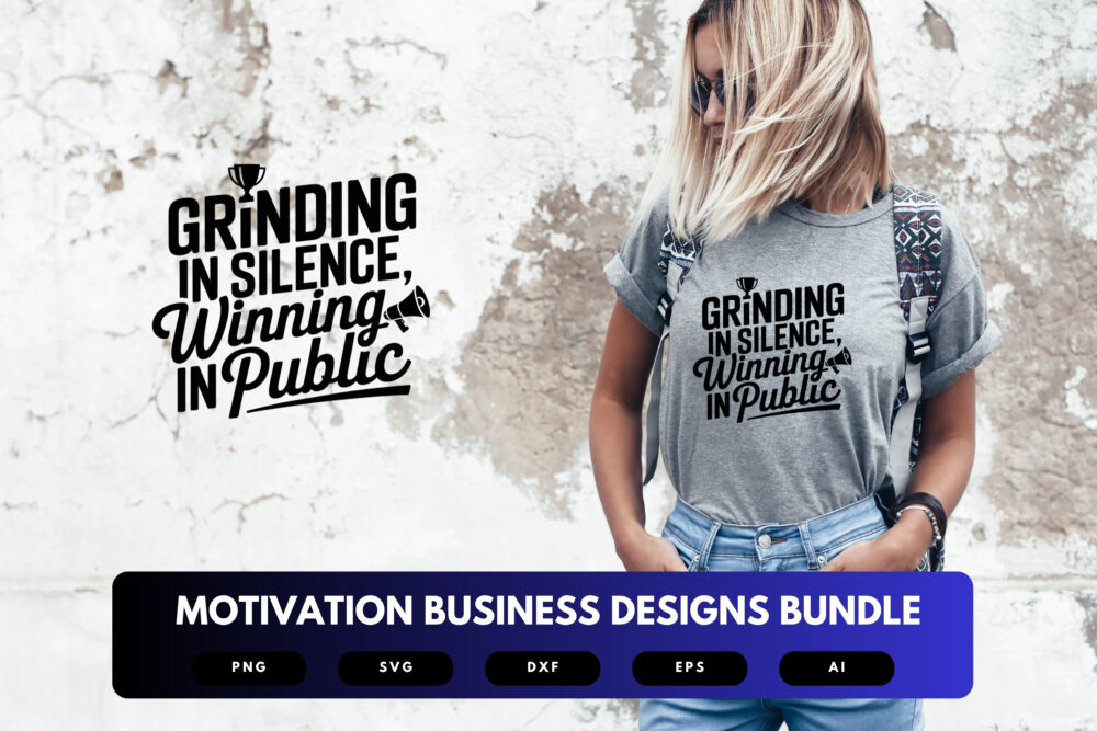Motivational Business SVG Bundle | Entrepreneur Quotes, Hustle Mindset Clipart , Success Cut Files for Cricut & Sublimation - Image 6