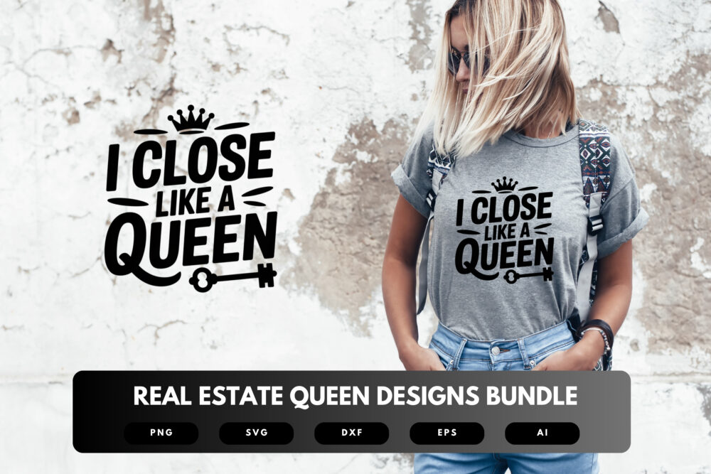 Real Estate Queen SVG Bundle | Luxury Realtor Clipart, Boss Lady Quotes , Realtor Life Cut Files for Cricut & Sublimation - Image 6
