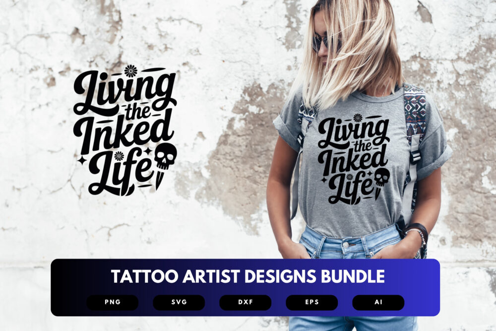 Tattoo Artist SVG Bundle | Ink , Tattoo Clipart, Artist Quote Cut Files for Cricut & Sublimation - Image 6