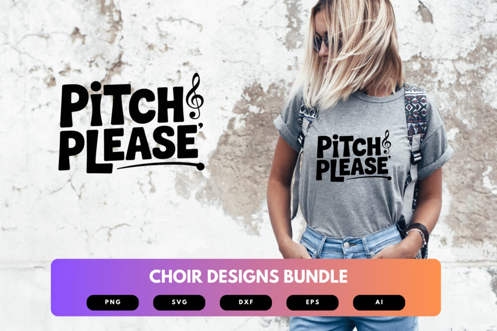 Choir SVG Bundle | Choral Music Clipart, Singer Silhouette Cut Files for Cricut & Sublimation - Image 7
