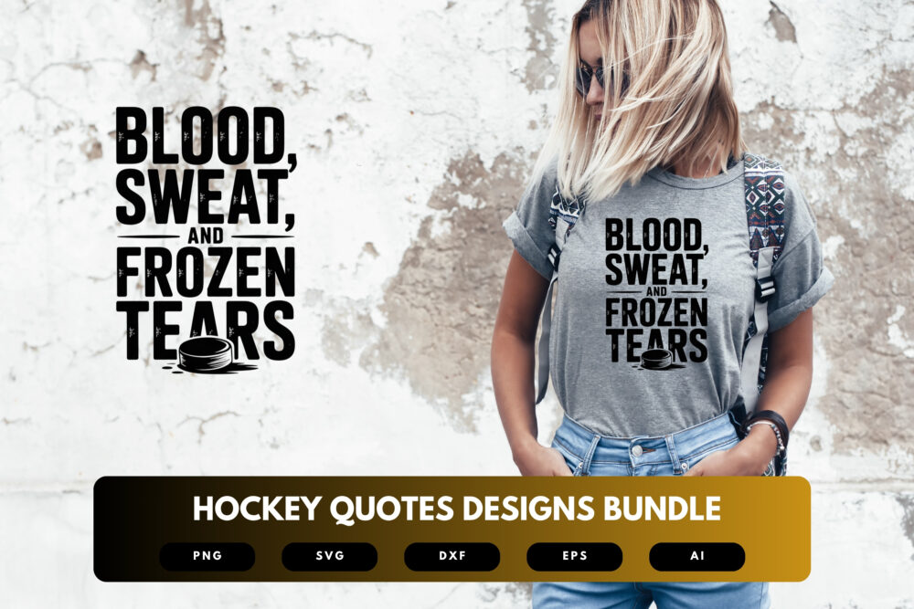 Hockey SVG Bundle | Motivational, Funny Hockey Quotes Cut Files for Cricut, Sublimation & DIY Crafts - Image 5