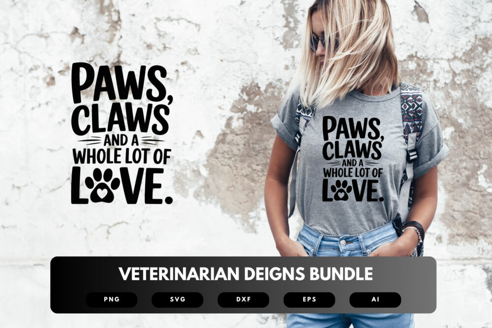 Veterinarian SVG Bundle | Animal Care Clipart, Vet Life Quote Cut Files for Cricut & Sublimation - Image 6