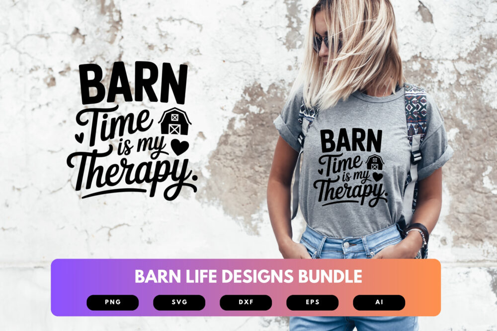 Barn Life SVG Bundle | Farmhouse Silhouette Clipart, Rustic Country Cut Files for Cricut & Sublimation - Image 6