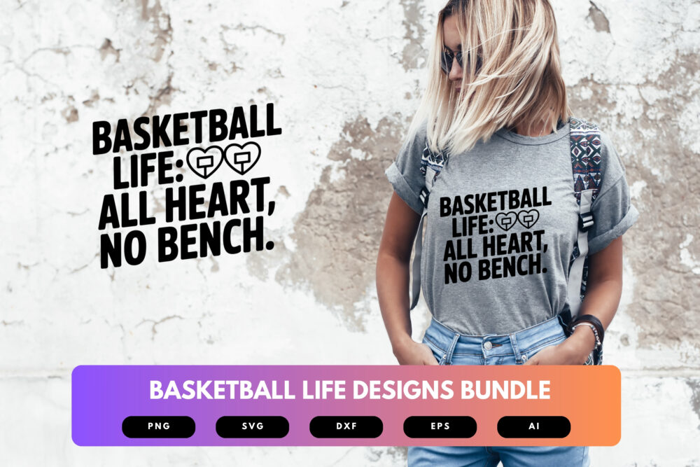 Basketball Life SVG Bundle | Sports Clipart, Athlete Silhouette Cut Files for Cricut & Sublimation - Image 6