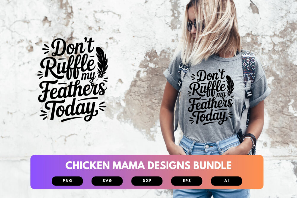 Chicken Mama SVG Bundle | Farm Life Clipart, Funny Poultry Cut Files for Cricut & Sublimation Projects - Image 5