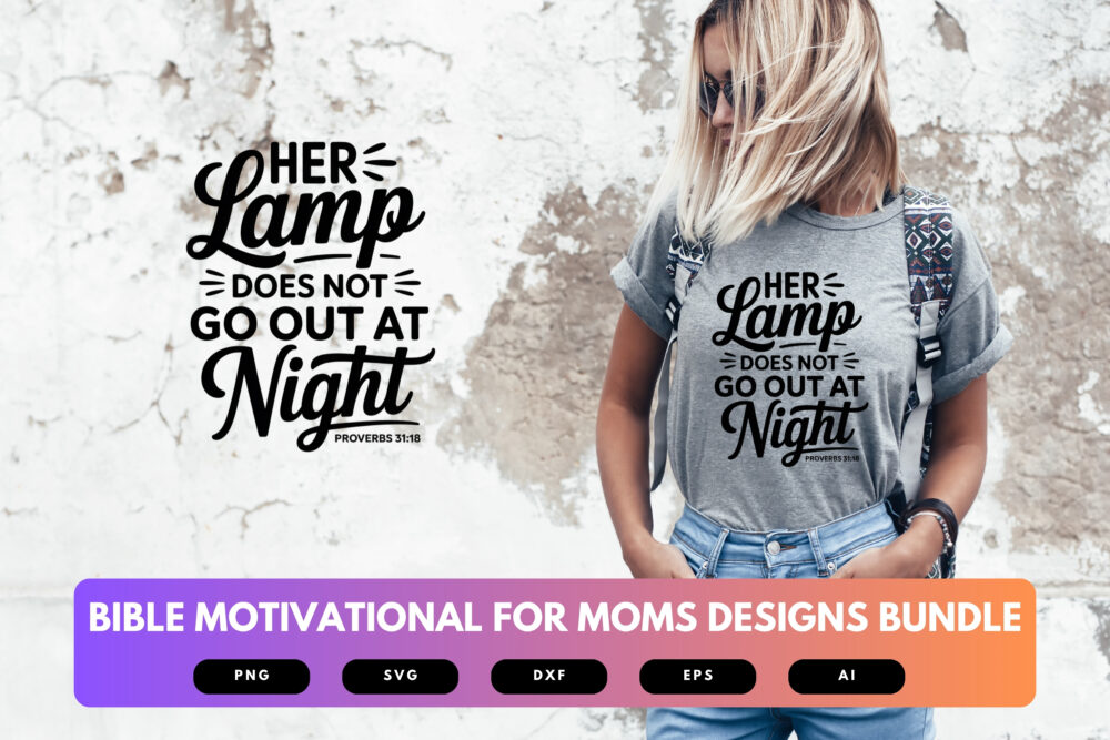 Bible Verse SVG Bundle for Moms | Christian Motivational Quotes, Faith-Based Cut Files for Cricut & Sublimation - Image 6