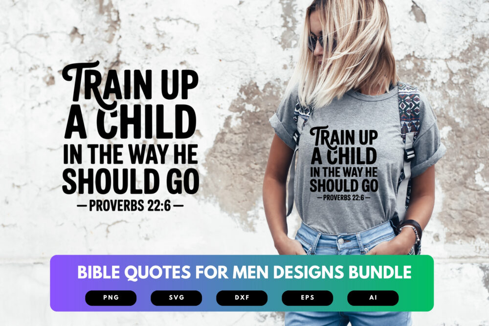 Bible Verse SVG Bundle for Men | Christian Faith Quotes, Scripture Cut Files for Cricut & Sublimation - Image 6
