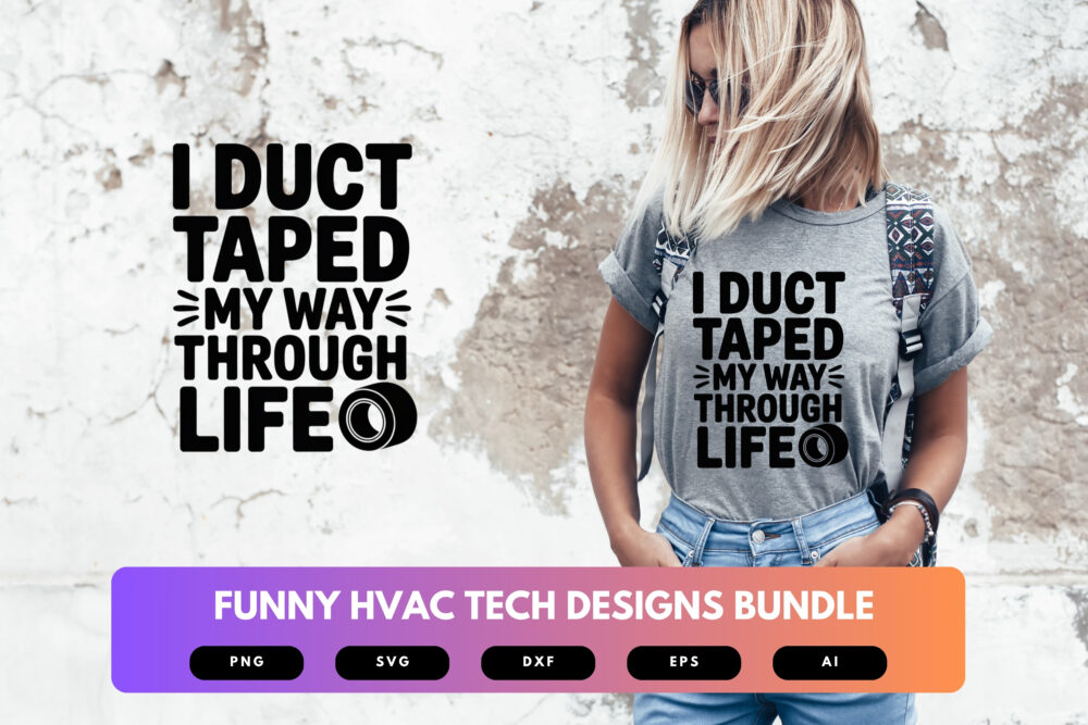 HVAC Tech SVG Bundle | Funny Heating , Cooling Clipart, Technician Quotes , Cut Files for Cricut & Sublimation - Image 6