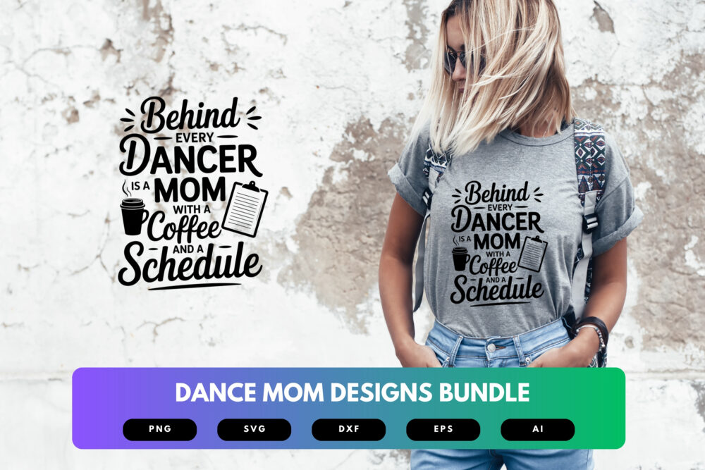 Dance Mom SVG Bundle | Dance Team Clipart, Silhouette Cut Files for Cricut & Sublimation - Image 6