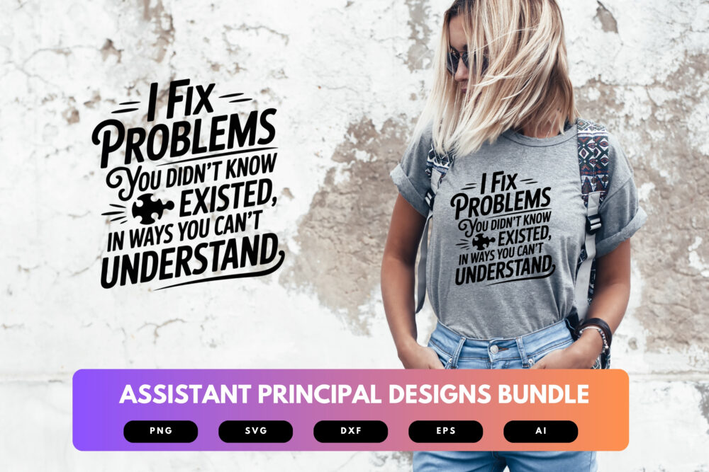 Assistant Principal SVG Bundle | School Staff Quotes, Education Clipart , Cut Files for Cricut & Sublimation - Image 6