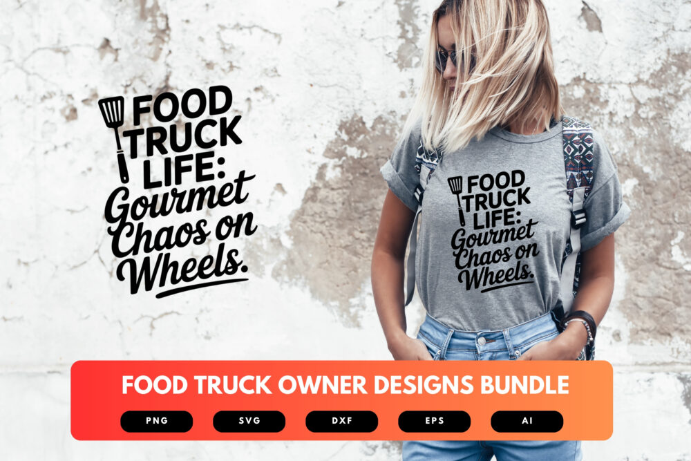 Food Truck SVG Bundle | Street Food Clipart, Mobile Kitchen Quote Cut Files for Cricut & Sublimation - Image 6