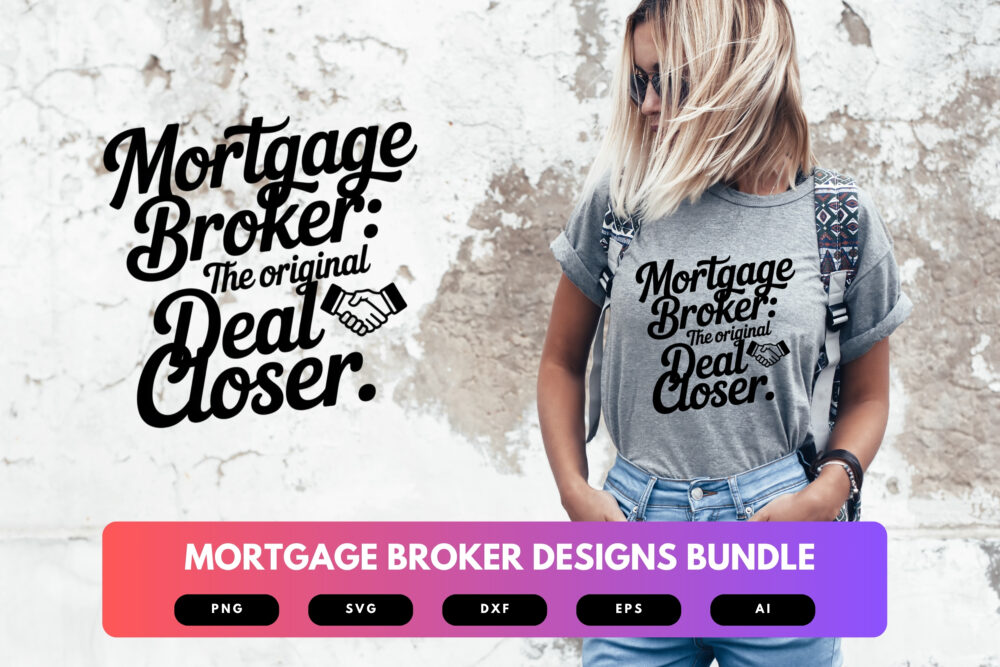 Mortgage Broker SVG Bundle | Real Estate Clipart, Home Loan Quote Cut Files for Cricut & Sublimation - Image 6