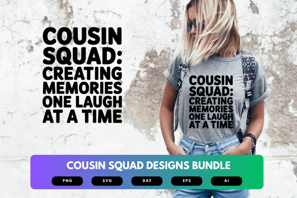 Cousin Squad SVG Bundle | Matching Family Clipart, Cousin Reunion Silhouette Cut Files for Cricut & Sublimation - Image 5