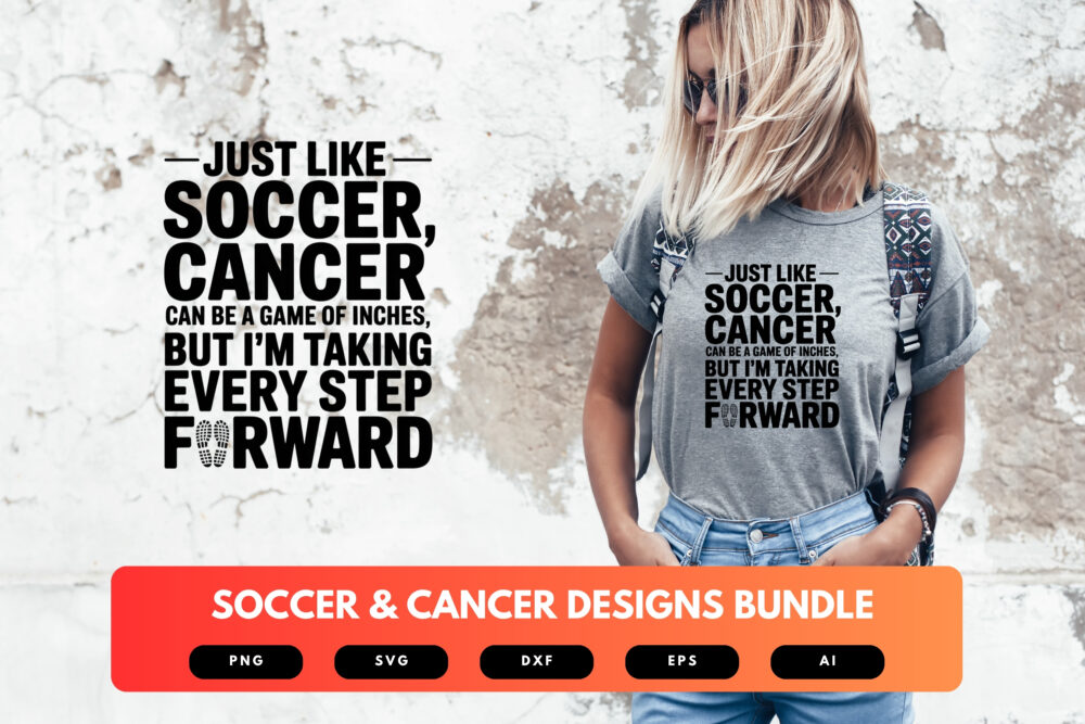 Soccer and Cancer Awareness SVG Bundle | Soccer Support Clipart, Cancer Awareness Cut Files for Cricut & Sublimation - Image 5