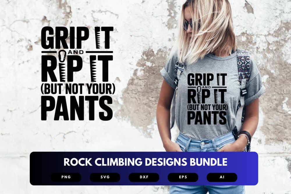 Rock Climbing SVG Bundle | Mountain Climber Clipart, Adventure Silhouette Cut Files for Cricut & Sublimation - Image 6