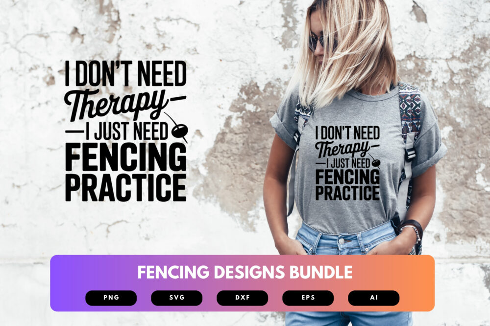 Fencing SVG Bundle | Sword Fighting Clipart , Fencer Silhouette Cut Files for Cricut & Sublimation - Image 6